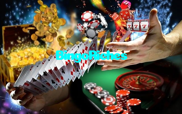 BingoRiches casino presented on mobile device in Pakistan with slots and live games